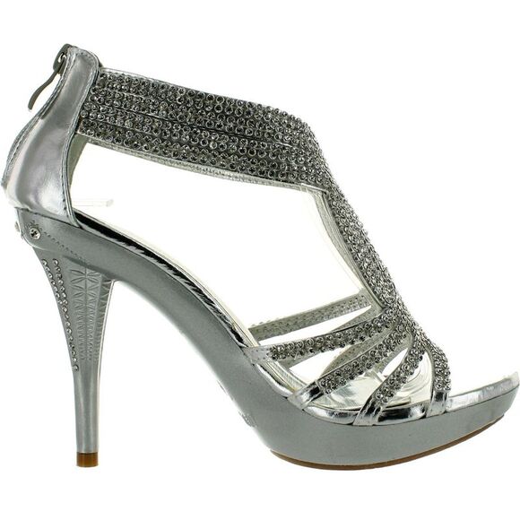 Fabulous Delicacy-07 Silver Womens pumps-shoes 11 NEW - Picture 2 of 4